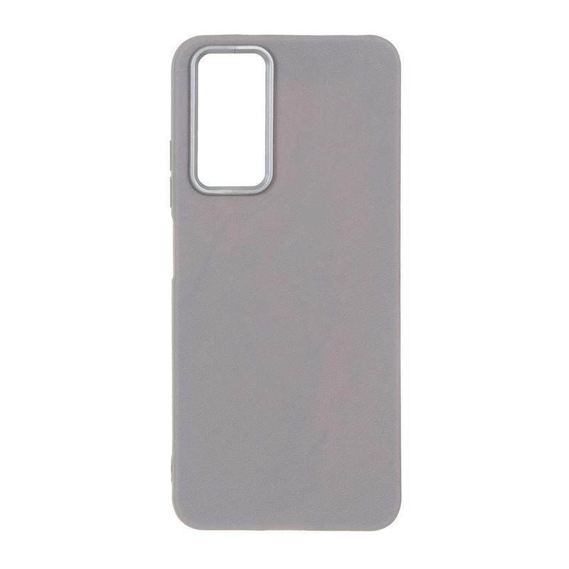 قاب گوشی Redmi Note 12S شیائومی لدر دیزاین SOFT Lether Design سیلیکونی طرح چرم خاکستری کد 160404