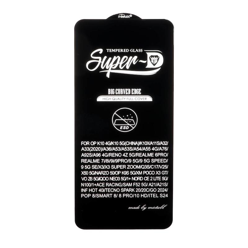 گلس گوشی Galaxy A21S - Galaxy F52 - Poco X3 GT شیشه ای Mietubl سوپر دی Full Cover Super D ESD اورجینال کد G211-99787
