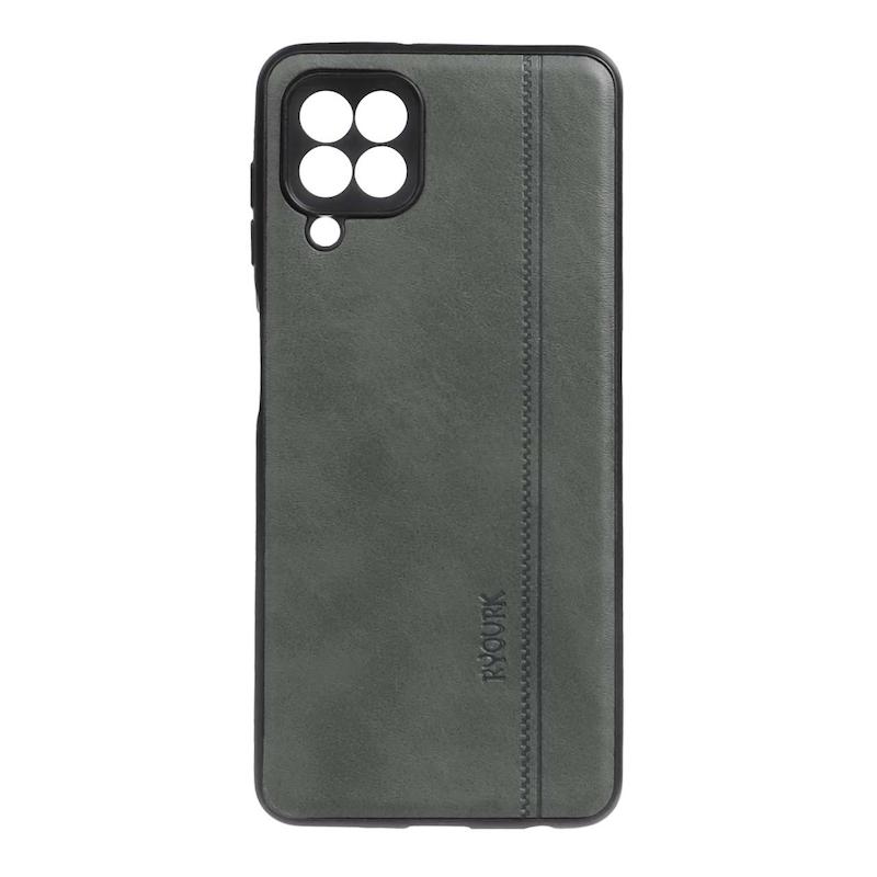 قاب گوشی Galaxy A22 4G - M32 4G سامسونگ طرح ژله ای چرمی ساده Ryourk خاکستری کد 99792