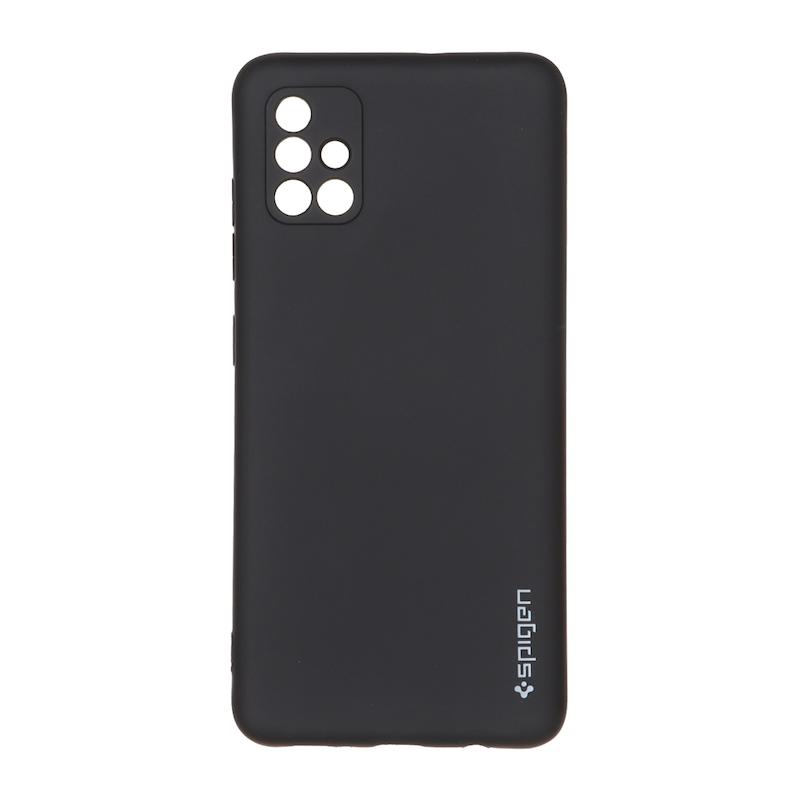 قاب گوشی Galaxy A51 سامسونگ سیلیکونی ژله ای PC برند SPIGEN اسپیگن مشکی کد 99860