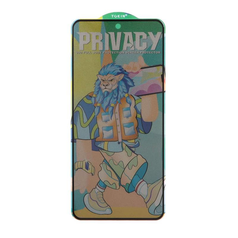 گلس گوشی Galaxy A51 - A52 - A52S - A53 - M31S - S20 FE سامسونگ شیشه ای حریم شخصی شیشه ای Tokin Privacy فول کاور اورجینال کد G216-99873