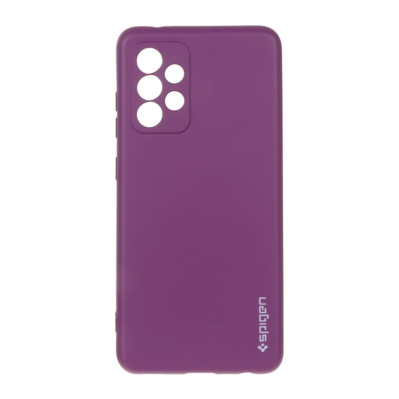 قاب گوشی Galaxy A52 4G - Galaxy A52 5G - Galaxy A52S سامسونگ سیلیکونی ژله ای PC برند SPIGEN اسپیگن بنفش کد 99874