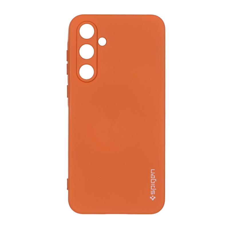 قاب گوشی Galaxy A55 سامسونگ سیلیکونی ژله ای PC برند SPIGEN اسپیگن نارنجی کد E12-99890