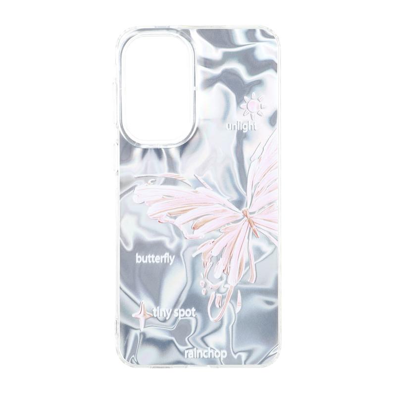 قاب گوشی Galaxy A57 سامسونگ IMD لیزری لاکچری سخت HARD طرح پروانه کیوت کد 99918