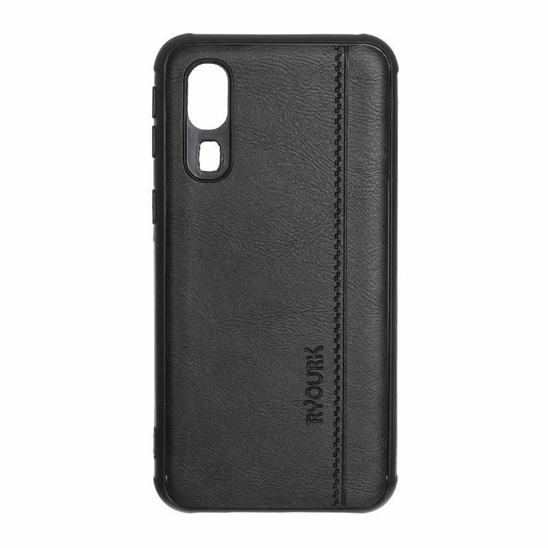 قاب گوشی Galaxy A2 Core سامسونگ ژله ای چرمی ساده Ryourk مشکی کد 159824