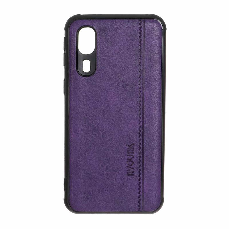قاب گوشی Galaxy A2 Core سامسونگ ژله ای چرمی ساده Ryourk بنفش کد 159825
