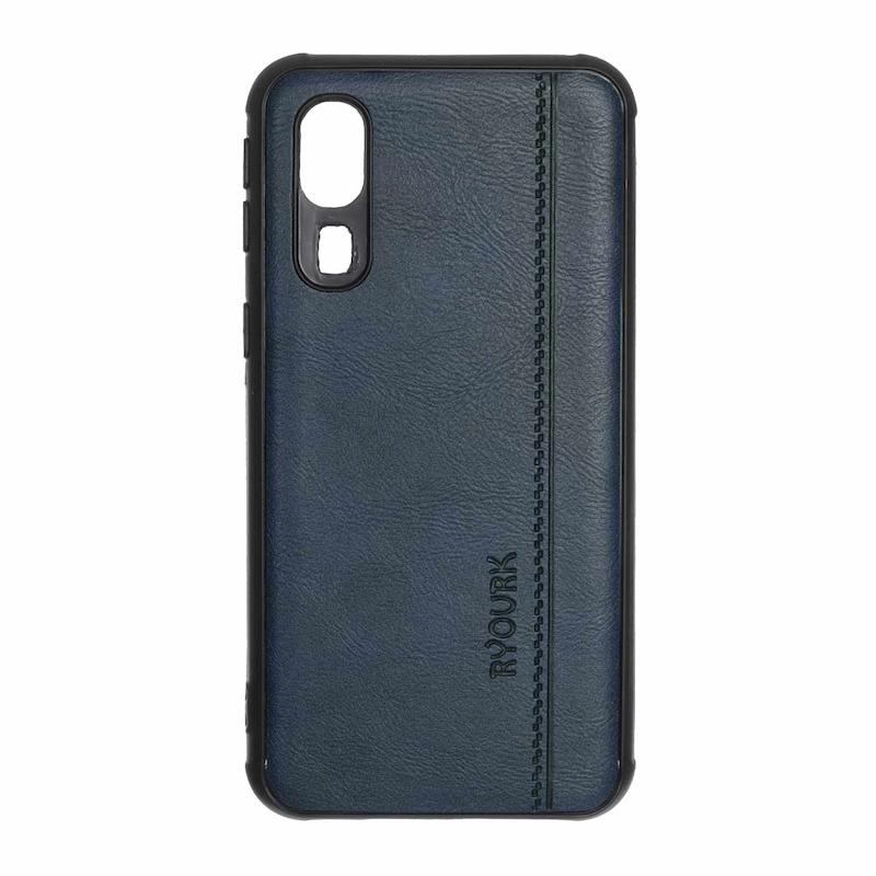 قاب گوشی Galaxy A2 Core سامسونگ ژله ای چرمی ساده Ryourk سرمه ای کد 159826