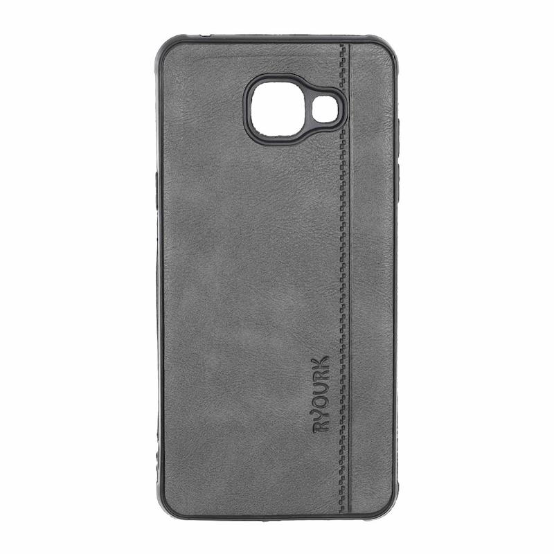 قاب گوشی Galaxy A5 2016 / A510 سامسونگ ژله ای چرمی ساده Ryourk خاکستری کد 159836