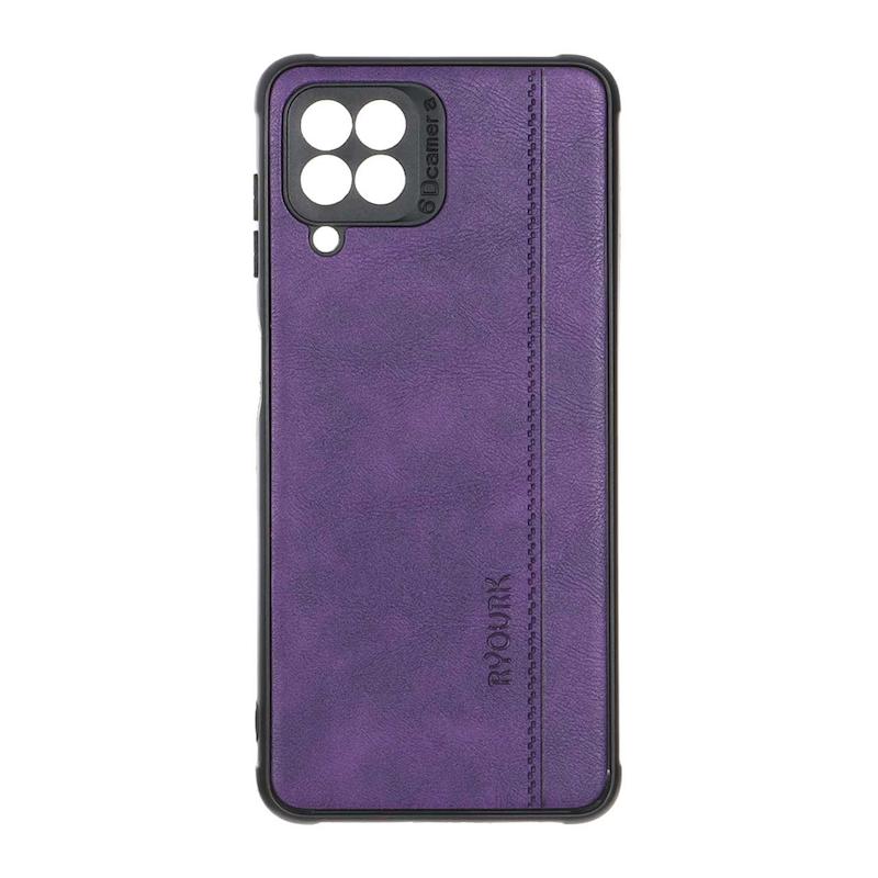 قاب گوشی Galaxy A22 4G - M32 4G سامسونگ ژله ای چرمی ساده Ryourk بنفش کد 159849