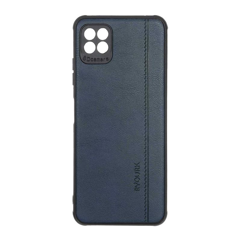 قاب گوشی Galaxy A22 5G سامسونگ ژله ای چرمی ساده Ryourk سرمه ای کد 159852