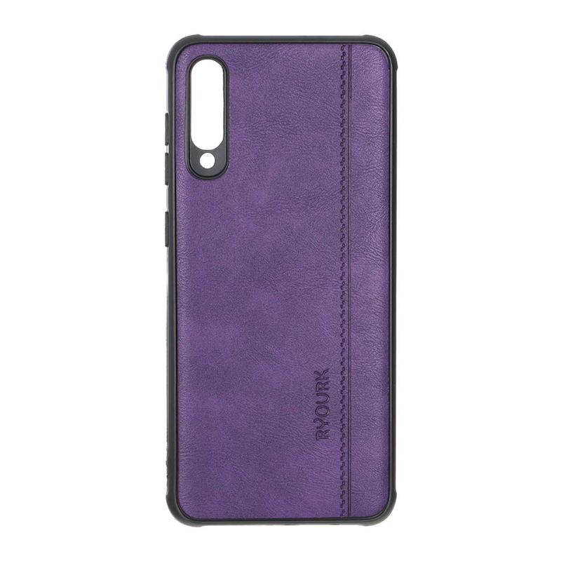 قاب گوشی Galaxy A30S - A50S - A50 سامسونگ ژله ای چرمی ساده Ryourk بنفش کد 159857