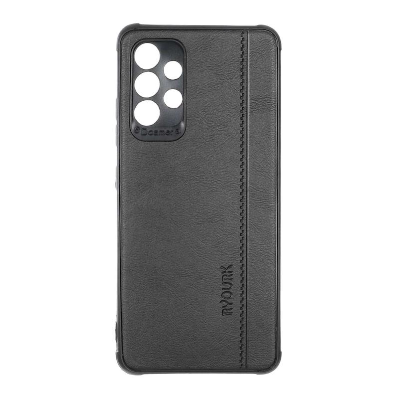 قاب گوشی Galaxy A32 4G سامسونگ ژله ای چرمی ساده Ryourk مشکی کد 159862