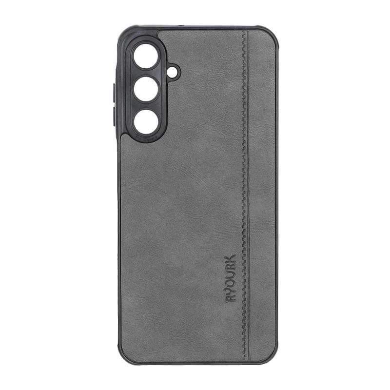 قاب گوشی Galaxy A16 سامسونگ ژله ای چرمی ساده Ryourk خاکستری کد 159877