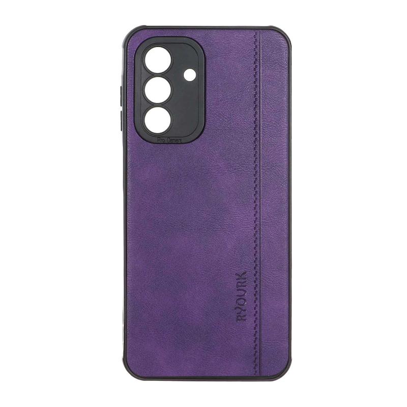 قاب گوشی Galaxy A17 سامسونگ ژله ای چرمی ساده Ryourk بنفش کد 159881