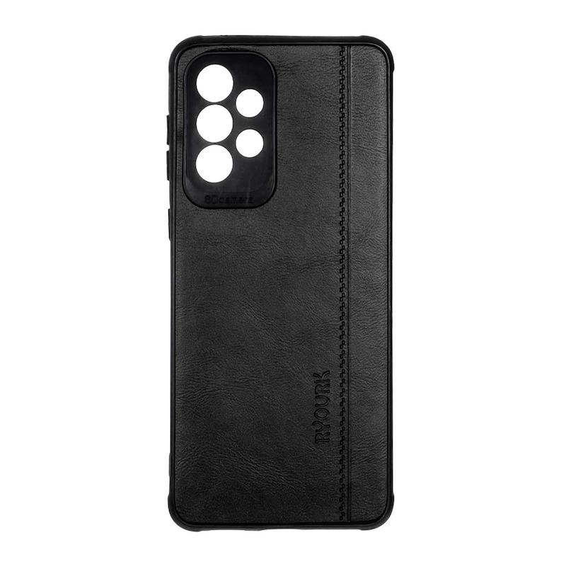 قاب گوشی Galaxy A33 سامسونگ ژله ای چرمی ساده Ryourk مشکی کد 159894