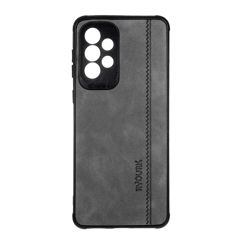 قاب گوشی Galaxy A33 سامسونگ ژله ای چرمی ساده Ryourk خاکستری کد 159896