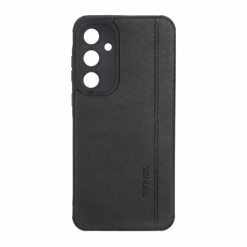 قاب گوشی Galaxy A35 سامسونگ ژله ای چرمی ساده Ryourk مشکی کد 159899