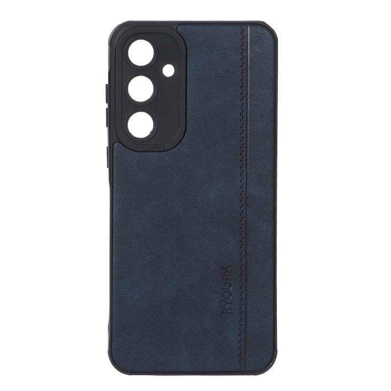 قاب گوشی Galaxy A35 سامسونگ ژله ای چرمی ساده Ryourk سرمه ای کد 159901