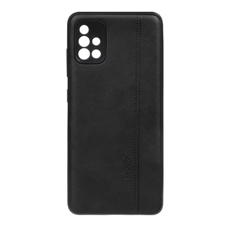 قاب گوشی Galaxy A51 سامسونگ ژله ای چرمی ساده Ryourk مشکی کد 159904