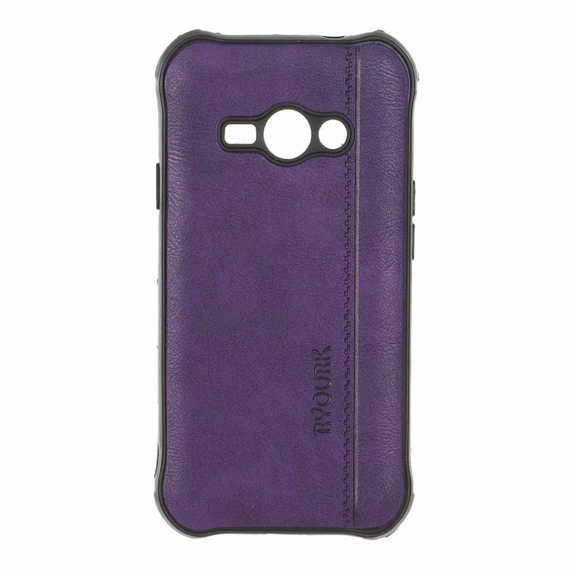 قاب گوشی Galaxy J1 ACE سامسونگ ژله ای چرمی ساده Ryourk بنفش کد 159912