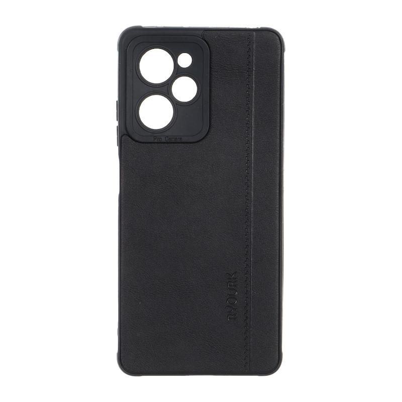قاب گوشی Poco X5 Pro شیائومی ژله ای چرمی ساده Ryourk مشکی کد 159932