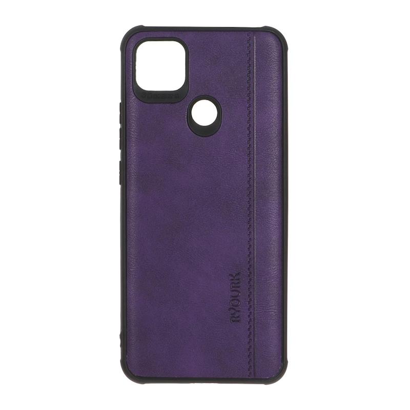 قاب گوشی Redmi 9C - Redmi 10A - Poco C3 شیائومی  ژله ای چرمی ساده Ryourk بنفش کد 159937