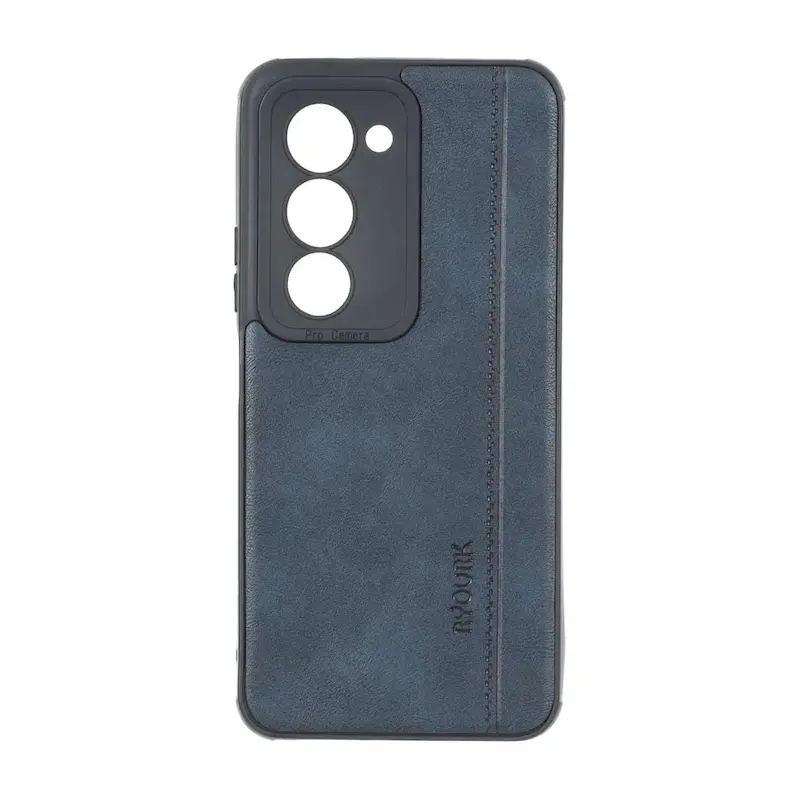 قاب گوشی Redmi 15 5G شیائومی  ژله ای چرمی ساده Ryourk سرمه ای کد 159946