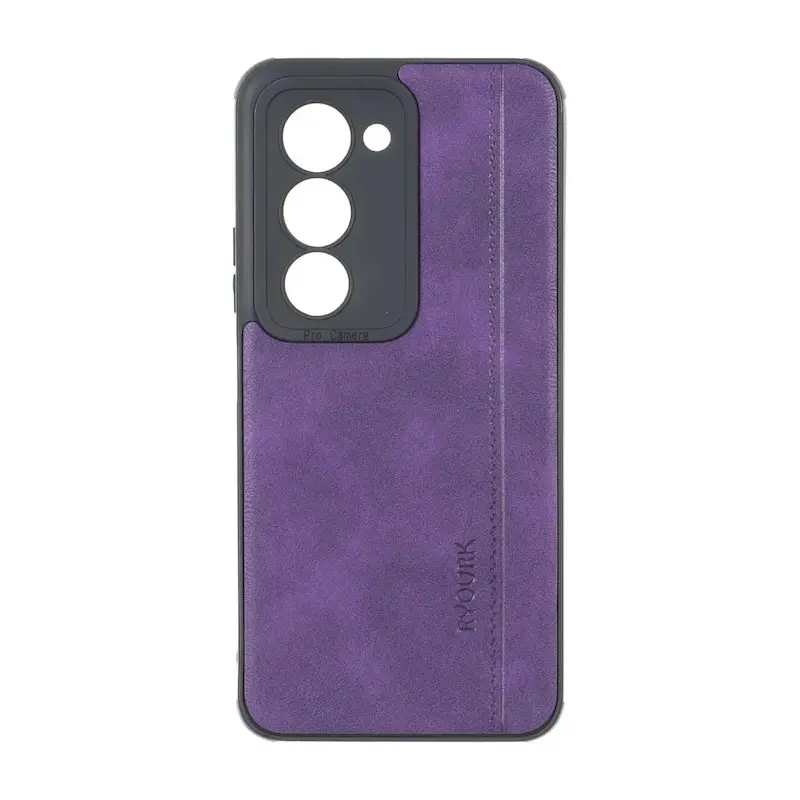قاب گوشی Redmi 15 5G شیائومی  ژله ای چرمی ساده Ryourk بنفش کد 159947