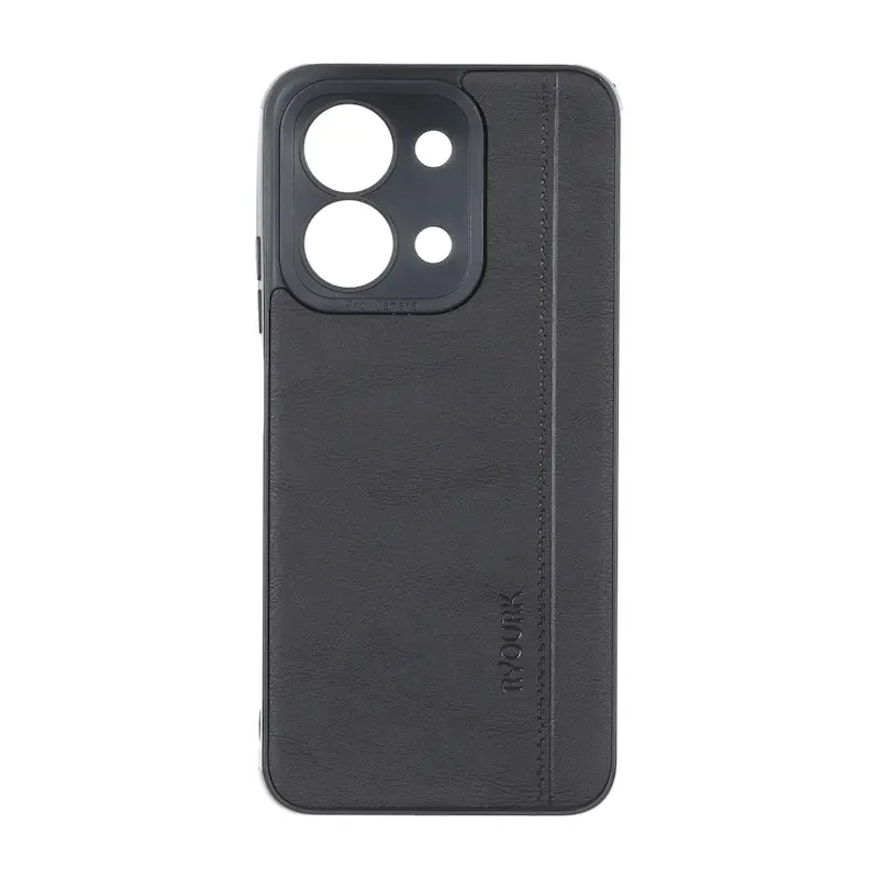 قاب گوشی Redmi 15C - Poco C85 شیائومی  ژله ای چرمی ساده Ryourk مشکی کد 159950