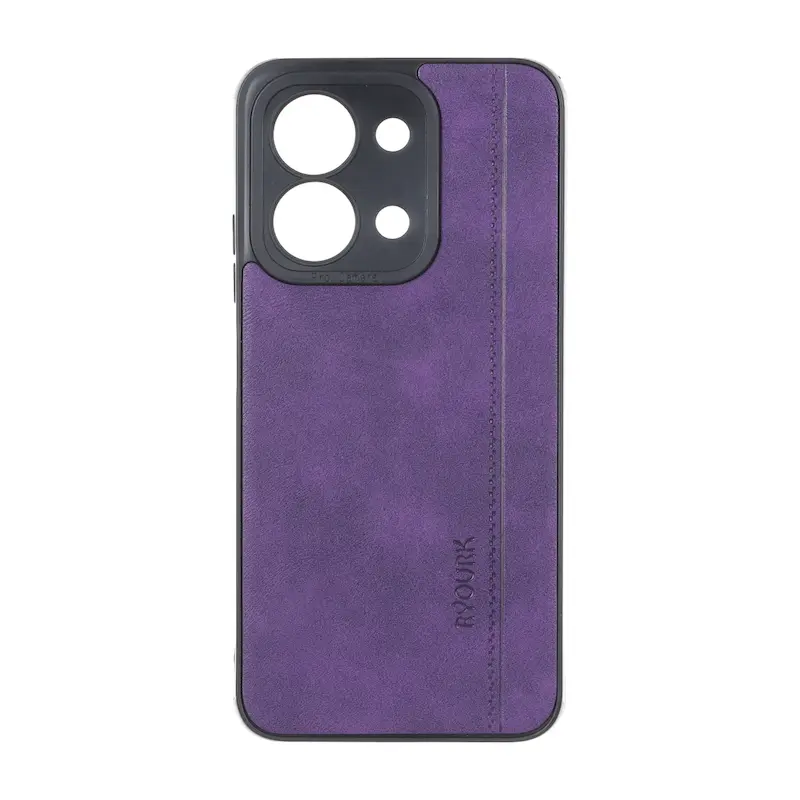 قاب گوشی Redmi 15C - Poco C85 شیائومی  ژله ای چرمی ساده Ryourk بنفش کد 159953