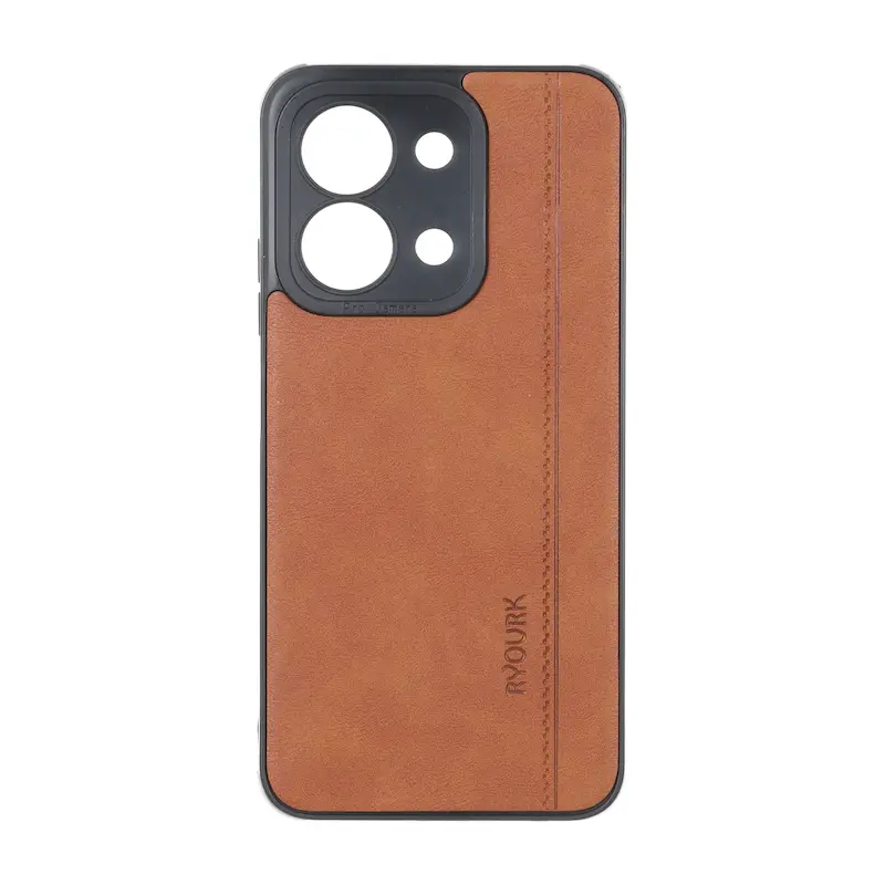 قاب گوشی Redmi 15C - Poco C85 شیائومی  ژله ای چرمی ساده Ryourk عسلی کد 159954