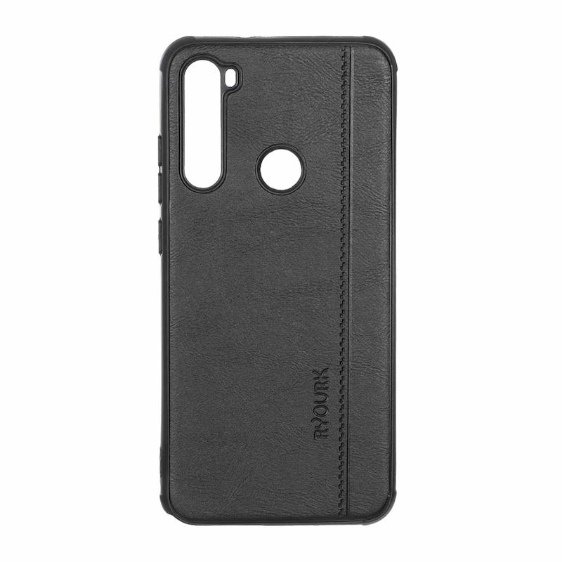 قاب گوشی Redmi Note 8 - Redmi Note 8 2021 شیائومی  ژله ای چرمی ساده Ryourk مشکی کد 159956