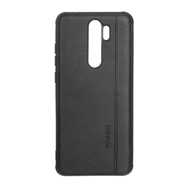 قاب گوشی Redmi Note 8 Pro شیائومی  ژله ای چرمی ساده Ryourk مشکی کد 159957