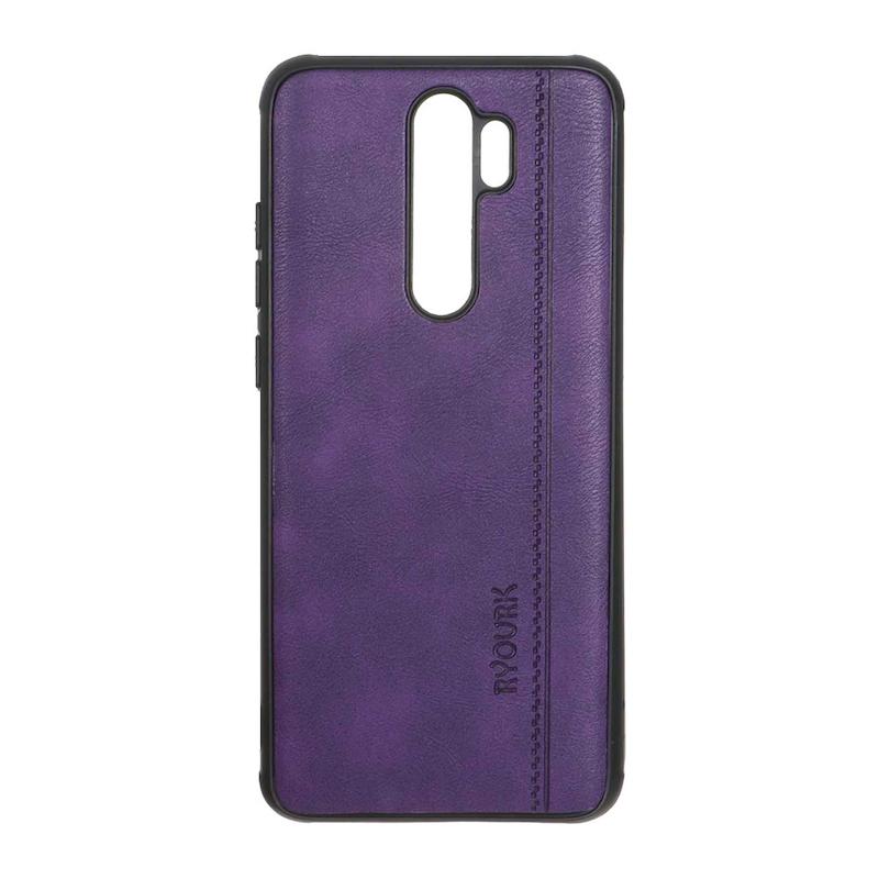 قاب گوشی Redmi Note 8 Pro شیائومی  ژله ای چرمی ساده Ryourk بنفش کد 159959