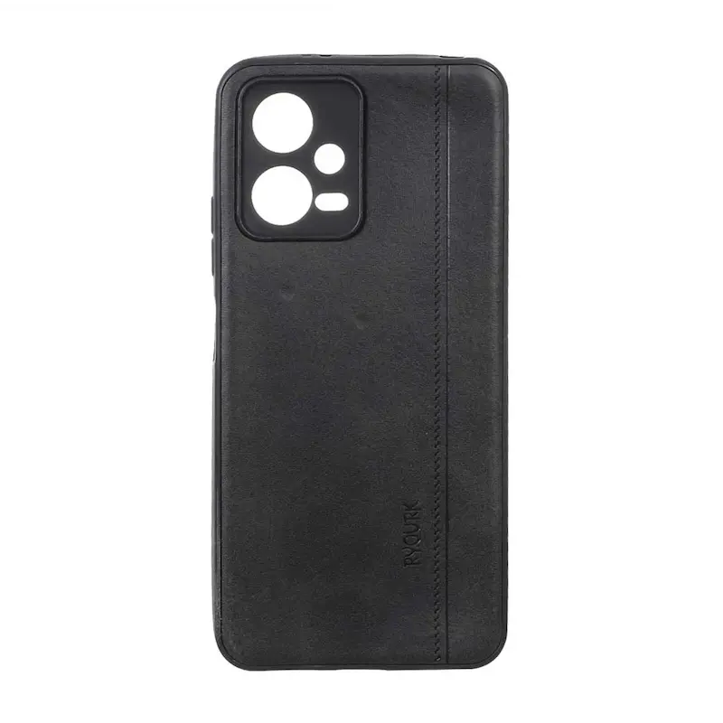 قاب گوشی Redmi Note 12 5G - Poco X5 شیائومی  ژله ای چرمی ساده Ryourk مشکی کد 159968