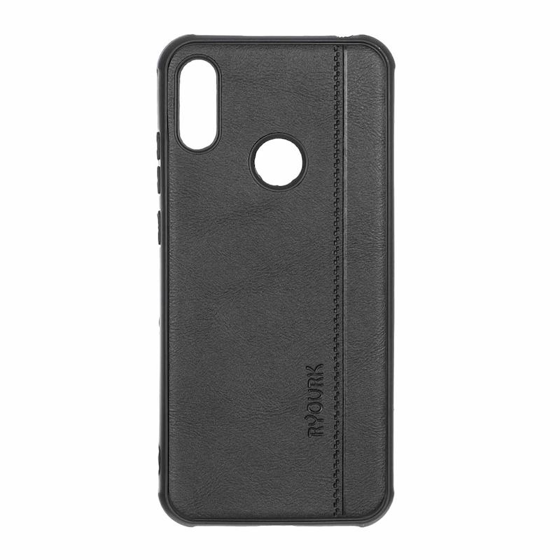 قاب گوشی Y6 2019 - Y6 Prime 2019 - Y6S - Honor 8A هوآوی ژله ای چرمی ساده Ryourk مشکی کد 159993