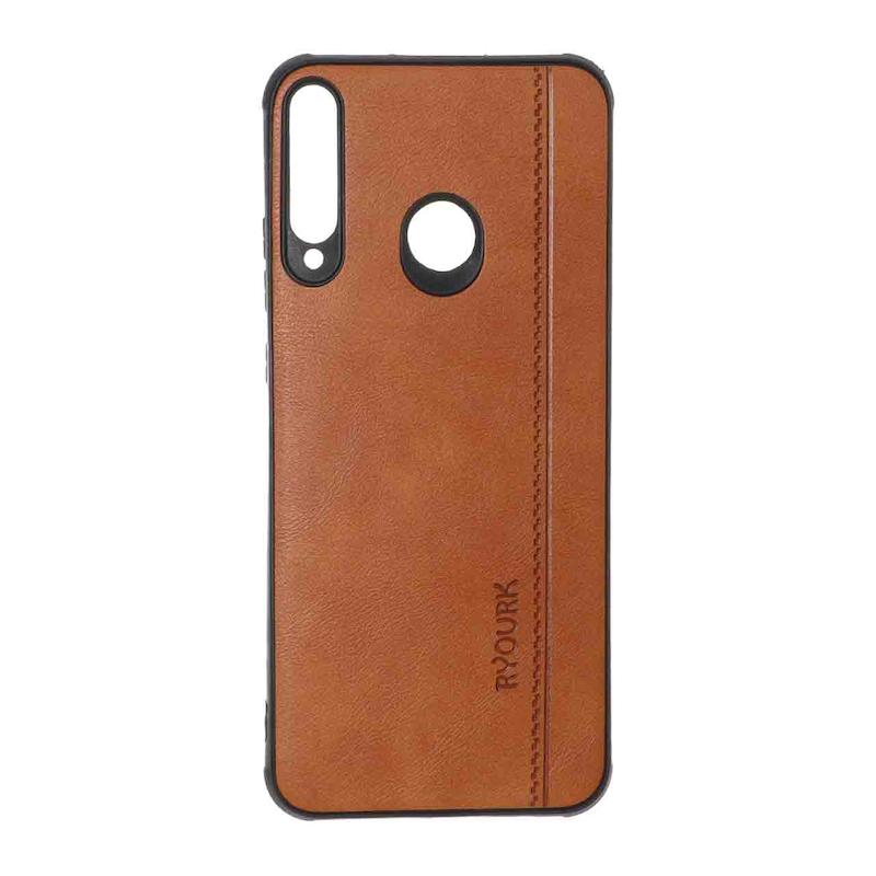 قاب گوشی Huawei Y7P هوآوی ژله ای چرمی ساده Ryourk عسلی کد 159997