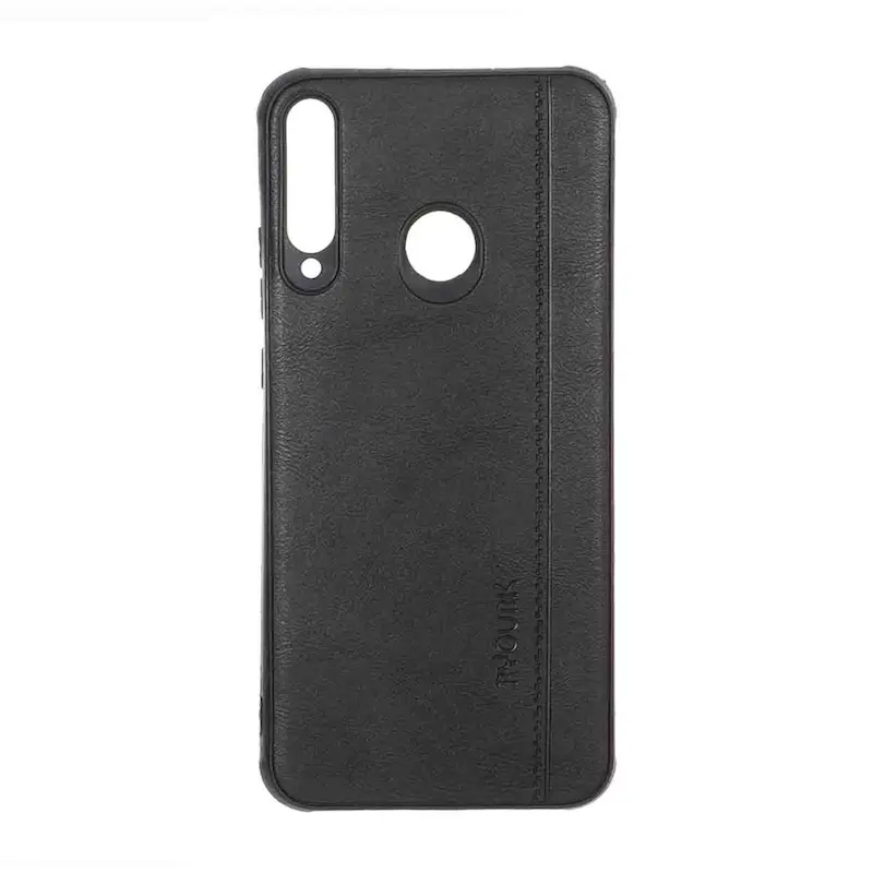 قاب گوشی Huawei Y7P هوآوی ژله ای چرمی ساده Ryourk مشکی کد 159998