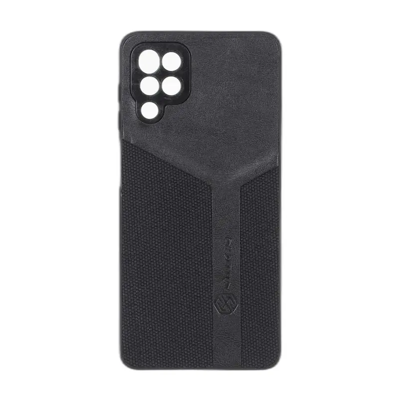 قاب گوشی Galaxy A12 - M12 سامسونگ چرمی سوزنی Nillkin دو تکه محافظ لنزدار کد 160168