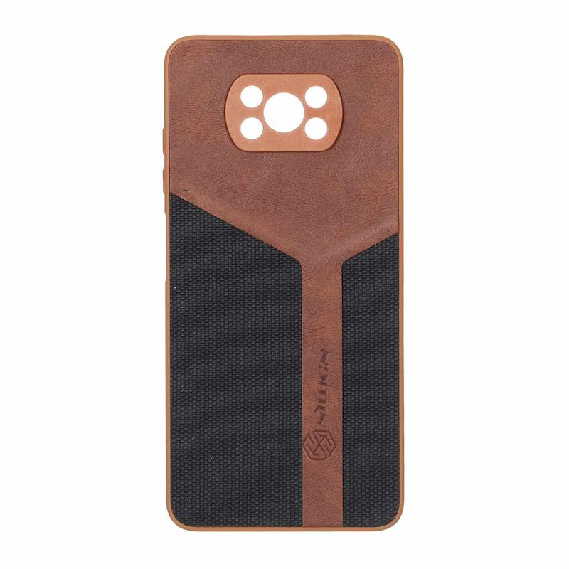 قاب گوشی Poco X3 - Poco X3 Pro شیائومی چرمی سوزنی Nillkin دو تکه محافظ لنزدار کد 160189