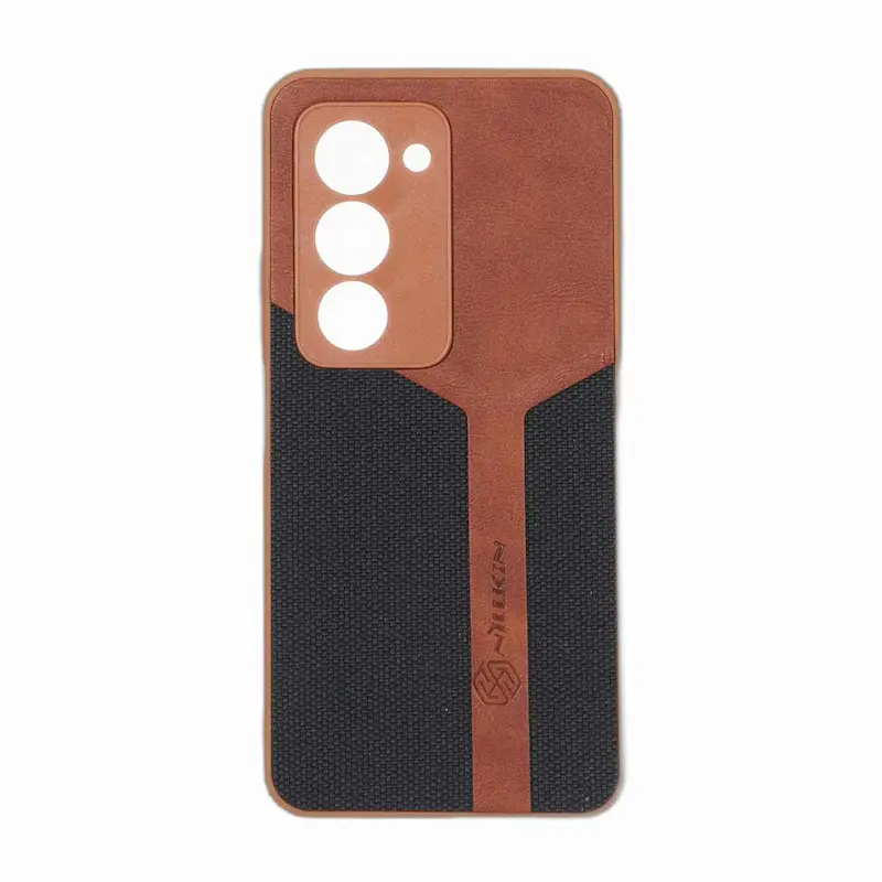 قاب گوشی Redmi 15 5G شیائومی چرمی سوزنی Nillkin دو تکه محافظ لنزدار کد 160197