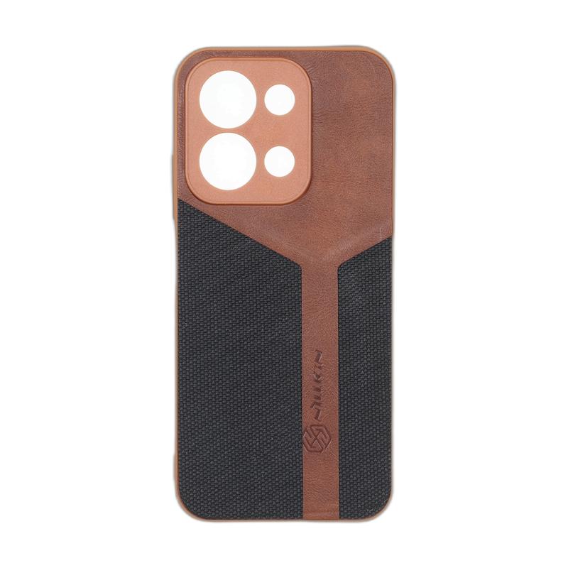 قاب گوشی Redmi 15C - Poco C85 شیائومی چرمی سوزنی Nillkin دو تکه محافظ لنزدار کد 160201