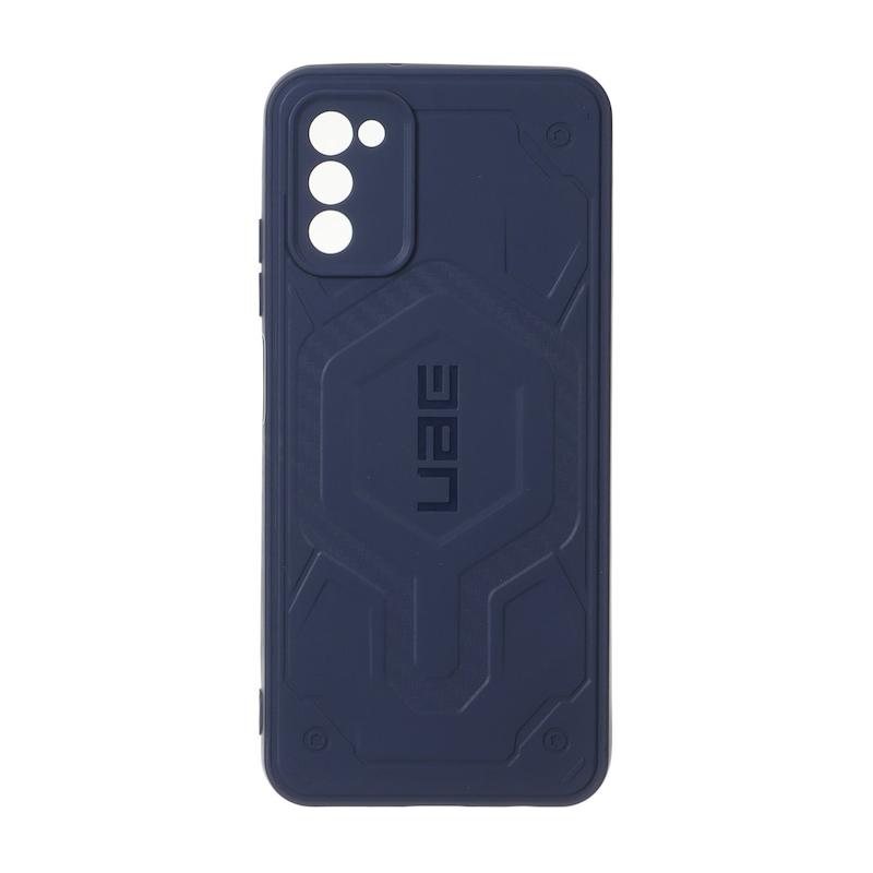 قاب گوشی Galaxy A02S - Galaxy A03S سامسونگ UAG Design سیلیکونی ژله ای محافظ لنز دار سرمه ای کد E51-160047