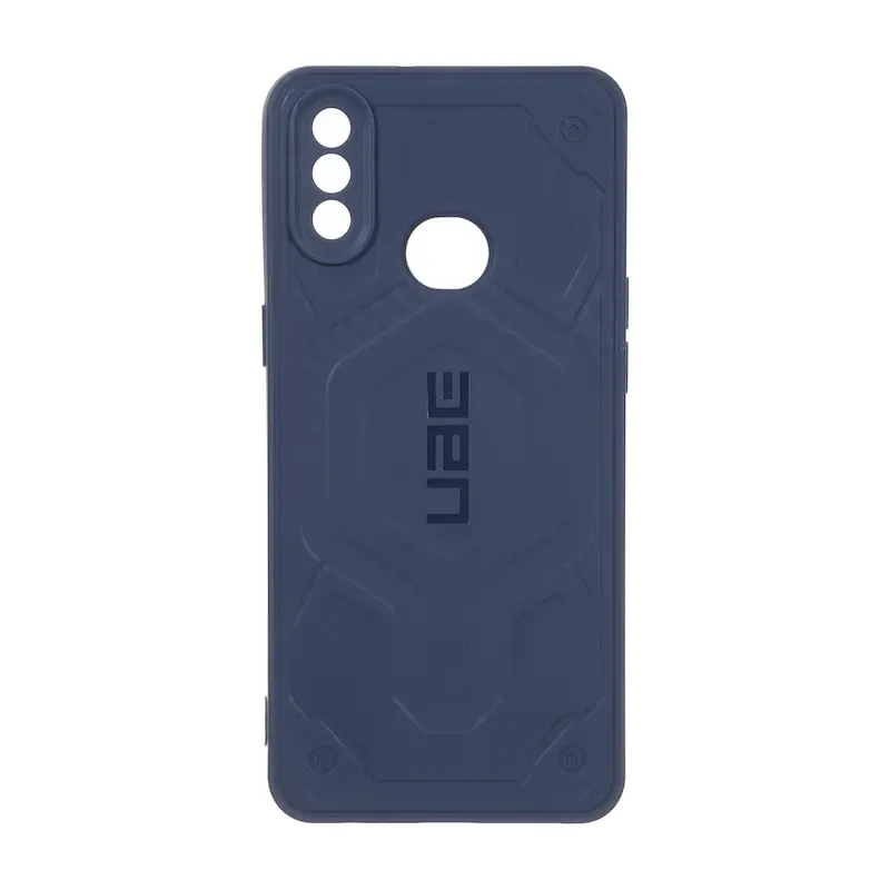 قاب گوشی Galaxy A10S سامسونگ UAG Design سیلیکونی ژله ای محافظ لنز دار سرمه ای کد E51-160053