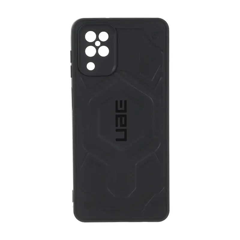 قاب گوشی Galaxy A12 - M12 سامسونگ UAG Design سیلیکونی ژله ای محافظ لنز دار مشکی کد 160062