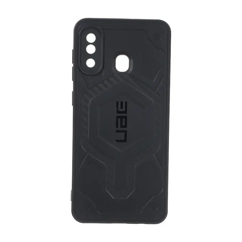قاب گوشی Galaxy A20 - A30 سامسونگ UAG Design سیلیکونی ژله ای محافظ لنز دار مشکی کد E51-160066