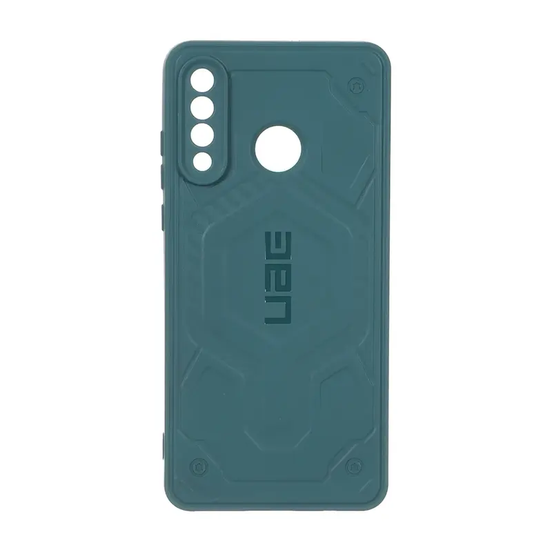قاب گوشی Huawei P30 Lite هوآوی UAG Design سیلیکونی ژله ای محافظ لنز دار سبز کد E51-160101