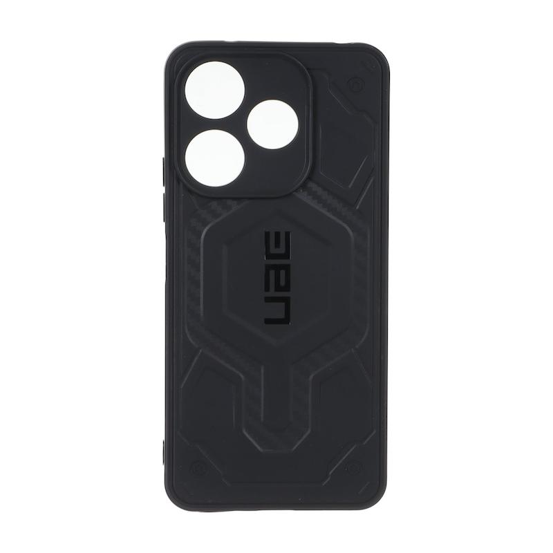 قاب گوشی Redmi 13 4G - Redmi 13 5G - Redmi 13X - Poco M6 4G شیائومی UAG Design سیلیکونی ژله ای محافظ لنز دار مشکی کد 160102