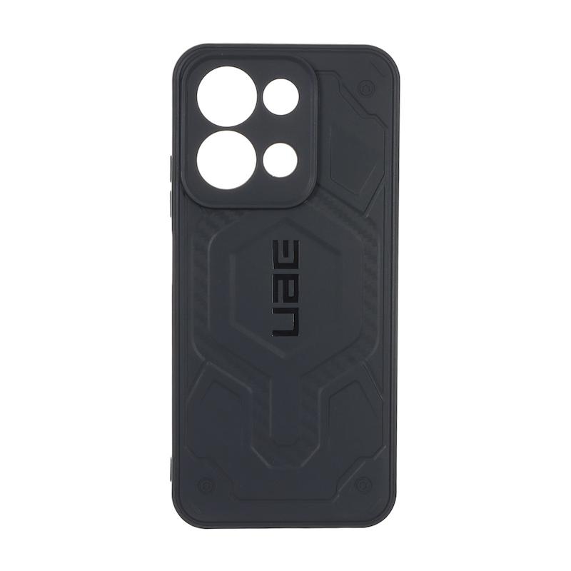 قاب گوشی Redmi 15C شیائومی UAG Design سیلیکونی ژله ای محافظ لنز دار مشکی کد E51-160110