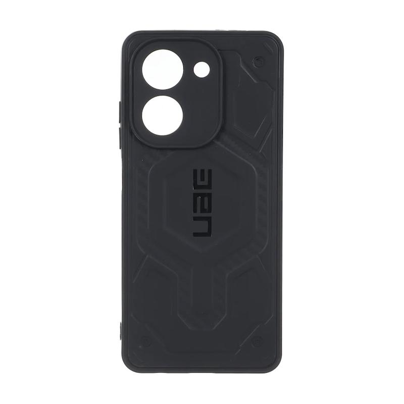 قاب گوشی Redmi A5 - Poco C71 شیائومی UAG Design سیلیکونی ژله ای محافظ لنز دار مشکی کد 160111